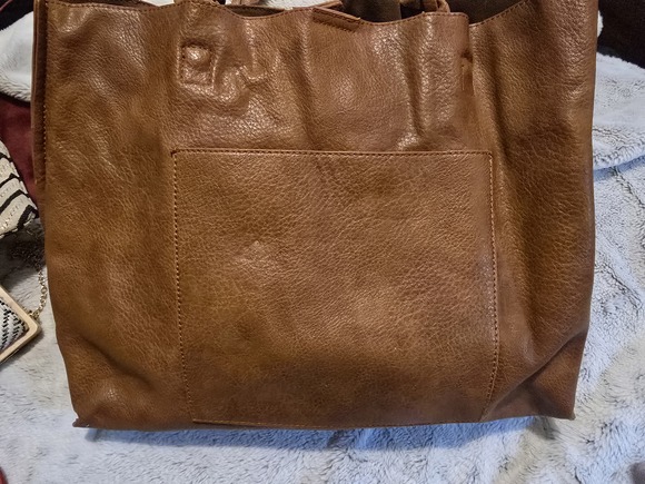 Leather purse with pouch attached - Picture 2 of 3